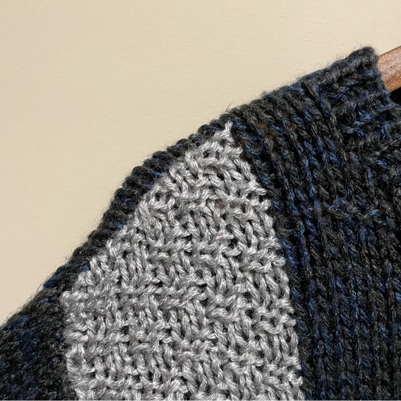 Vintage 90s Berrie Dale Colour Block Geometric Knit Sweater Men’s Large - Picture 4 of 9